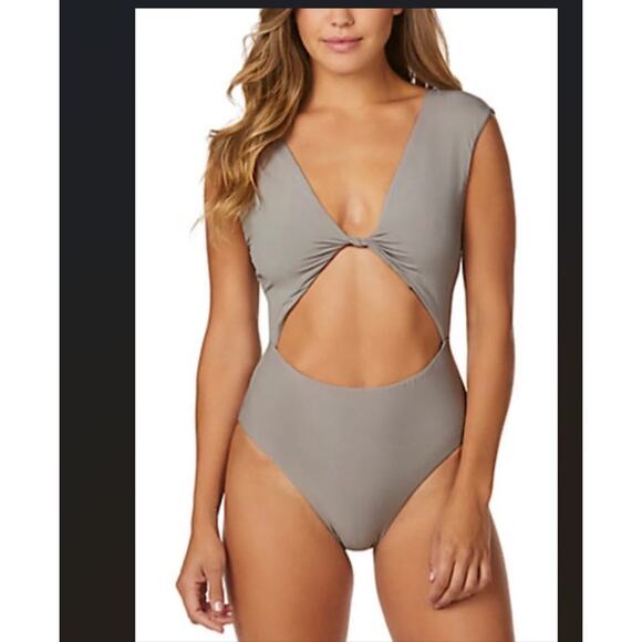 Anthropologie Radio Fiji Gaia One Piece Swimsuit Womens Medium Driftwood Brown